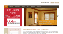 Desktop Screenshot of franklinarmsapts.com